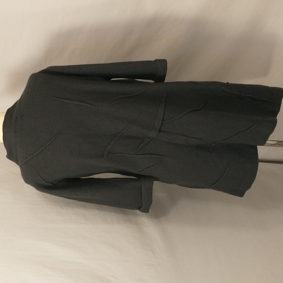 Avant Garde Moyuru Wool Coat Japanese Asymmetrical Art to Wear in Black  Damaged - Picture 5 of 16